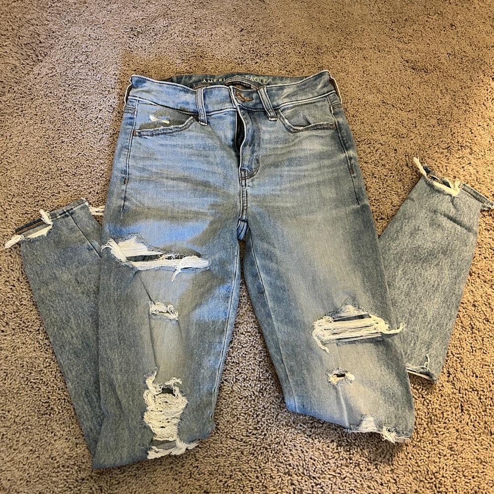 American Eagle Outfitters Light Blue Boyfriend Jeans
